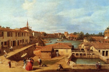 Canaletto Painting - dolo on the brenta Canaletto